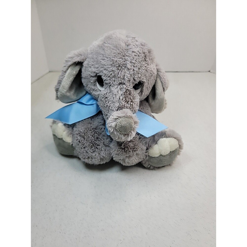 2020 Aurora Lil Benny Phant Plush Elephant Gray Sitting Soft Stuffed Animal 10”
